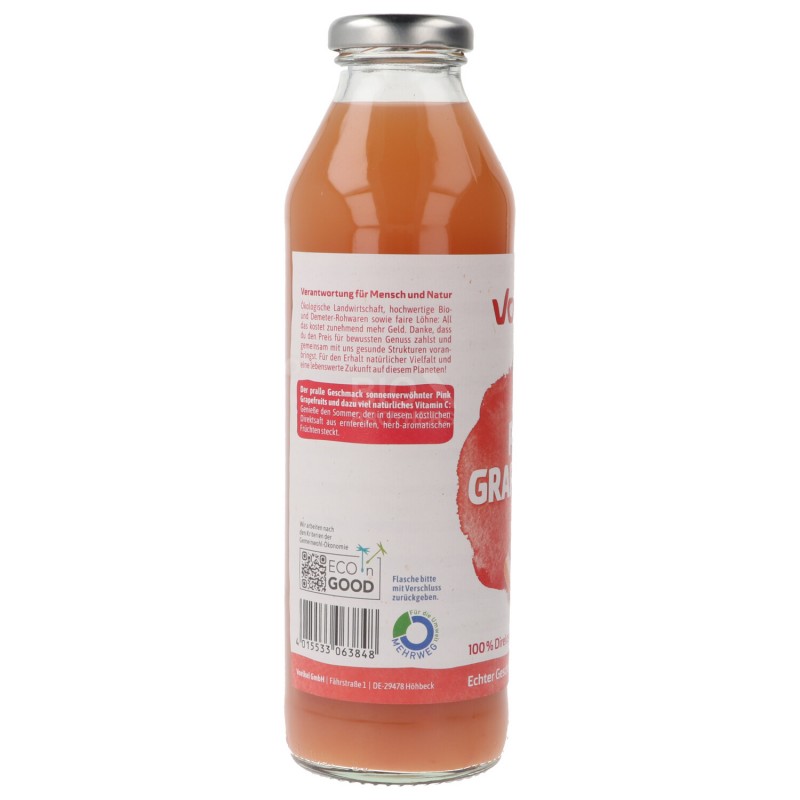 POMPELMO ROSA SUCCO BIO 500ML VOEL.