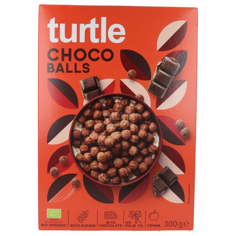 PALLINE CEREAL.CIOCC.COLAZI.BIO 300G TURTLE