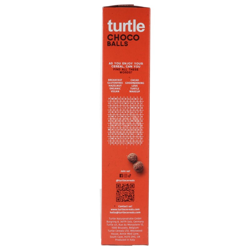 PALLINE CEREAL.CIOCC.COLAZI.BIO 300G TURTLE