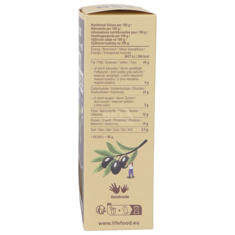 LIFE CRACKERS OLIBE BIO S/GLUT. 90G LIFEFOOD