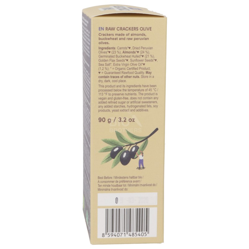 LIFE CRACKERS OLIBE BIO S/GLUT. 90G LIFEFOOD