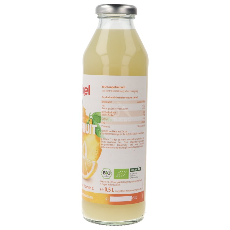 SUCCO 100% POMPELMO BIO 500ML VOEL.