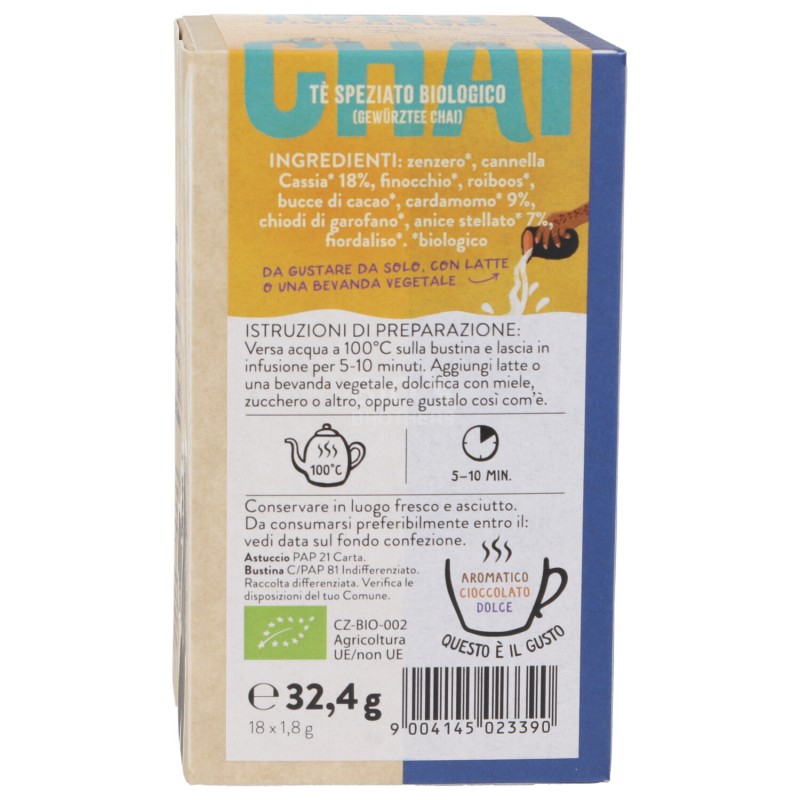 INFUSO CHAI SPEZITO IN FILTR.BIO 32.4G SNN