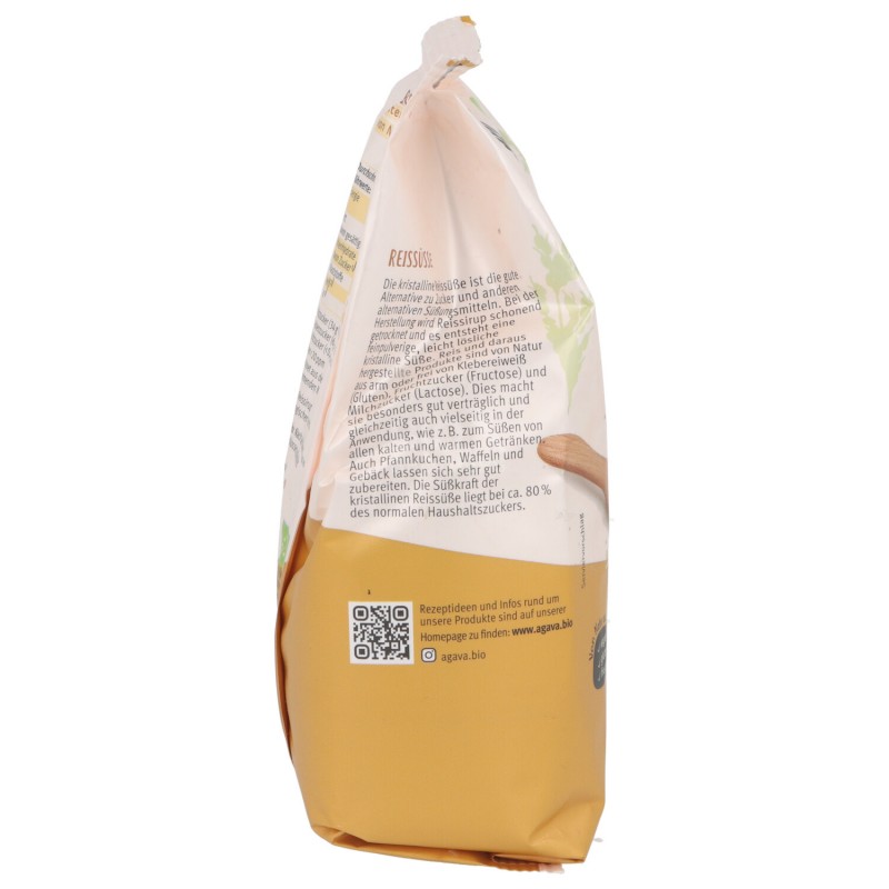 SCIROPPO DI RISO IN CRISTALLI BIO 250G AGAVA