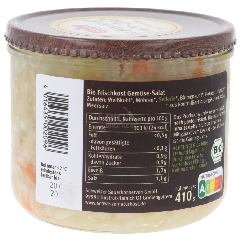 INSALATA DI VERDURE FERMENTATE BIO 540ML SWZ