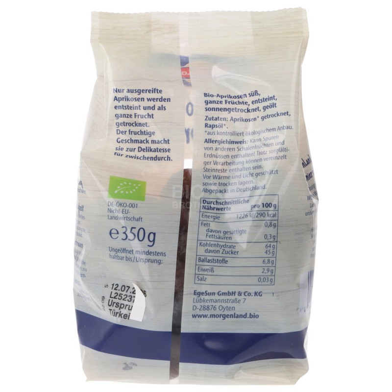 Albicocche Secche Bio Vegan confezione media