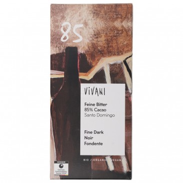 Cioccolato Fondente 85% Cacao Santo Domingo Biologico