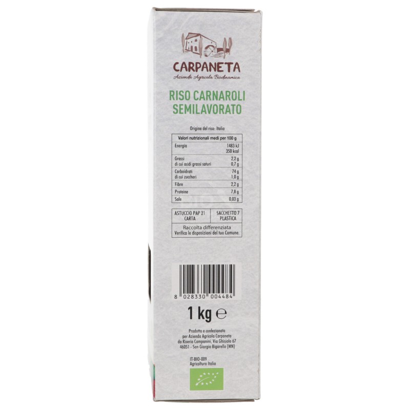 RISO CARNAROLI SEMILAVORATO DEMETER 1KG
