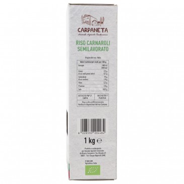 RISO CARNAROLI SEMILAVORATO DEMETER 1KG RISO CARNAROLI SEMILAVORATO DEMETER 1KG