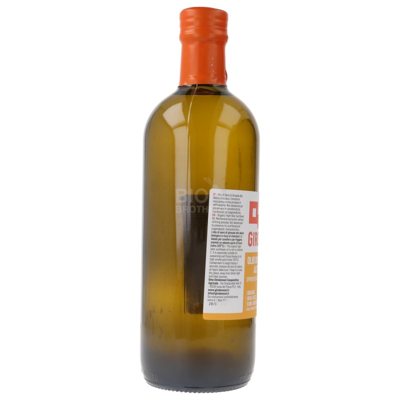 OLIO SEMI DI GIRASOLE ALTO OLEICO BIO 1LT GIR.