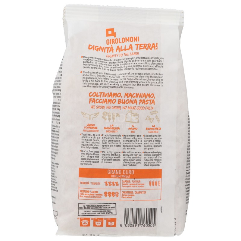 FATTORIA ANIMALETTI PASTA SEMOLA BIO 500G