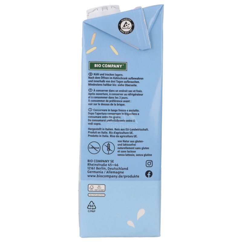 DRINK RISO BIO 1LT BIOCOMPANY