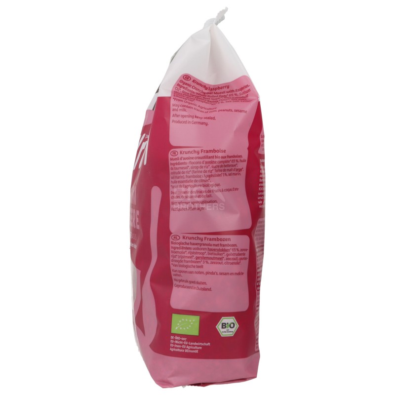 Krunchy Granola Lamponi cereali colazione bio