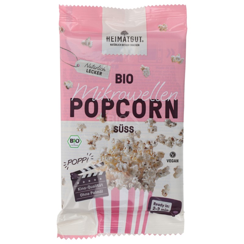POPCORN PER MICROONDE DOLCI BIO 90G HEIMGUT