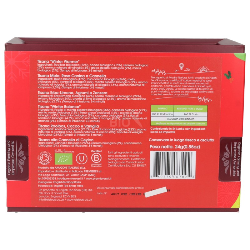 COFEANETTO INFUSI RED SANTA 12 PIRAMID.BIO