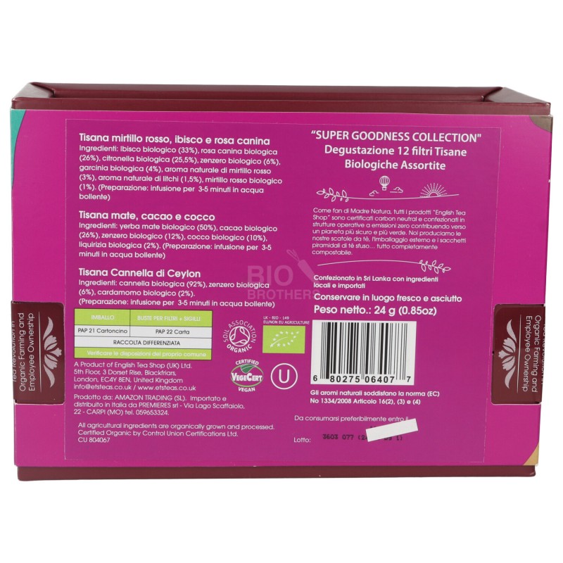 COFANETTO INFUSI SUP.GOODENS 12 PIRAM.BIO