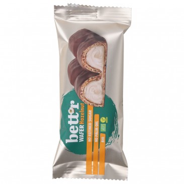 WAFER RIPIENO NOCCIOLA BIO SNACK 100G BETTR