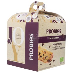 PANETTONE SENZ./GLUT. GOCCE CIOCCOL.BIO 500G