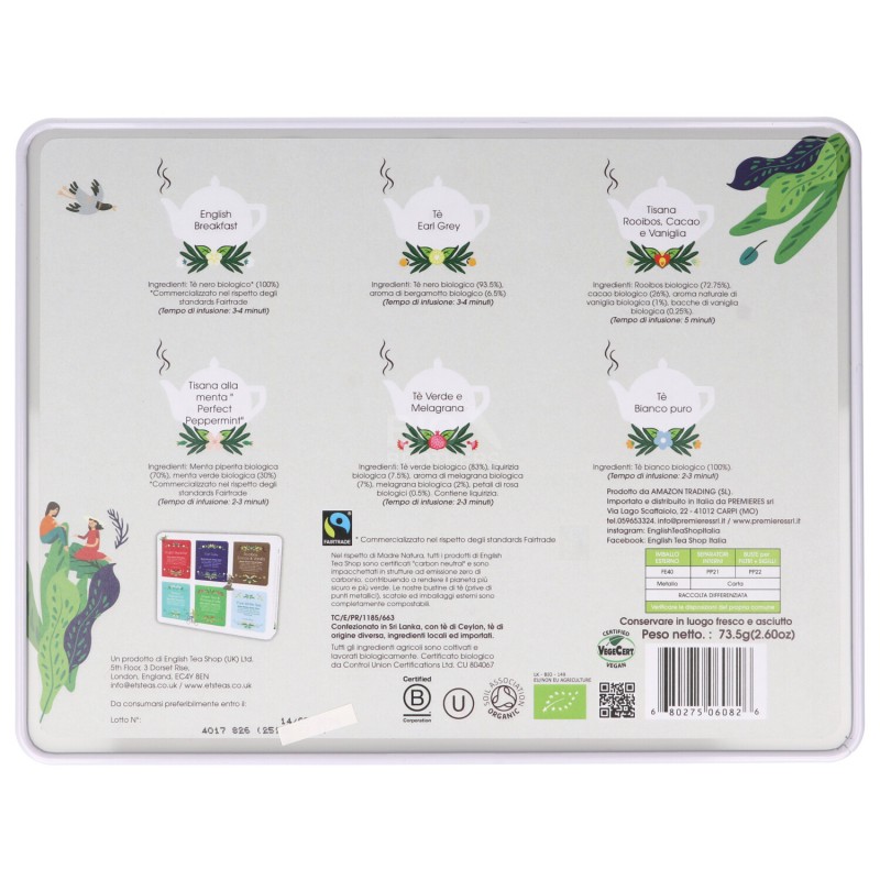 TEA BOX PREMIUM.COLLEC.AZZUR.36FILTR.BIO ETS