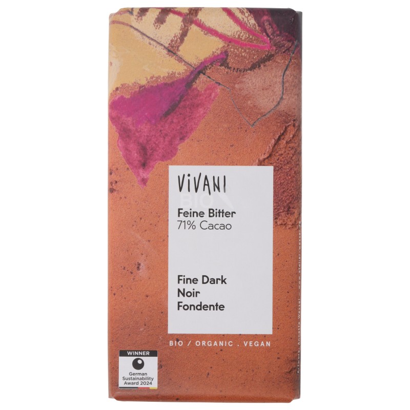 Cioccolato Fondente 71% Cacao Biologico