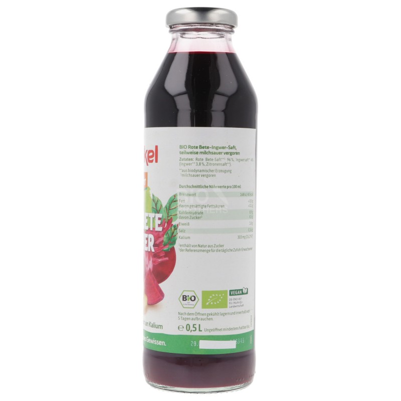 SUCCO RAPA ROSSA & ZENZERO DEMETER 500ML