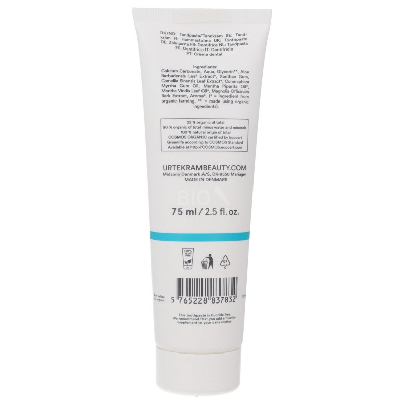 CREMA DENTRIFRIC. MENTA&THE VERDE 75ML URTEKRAM