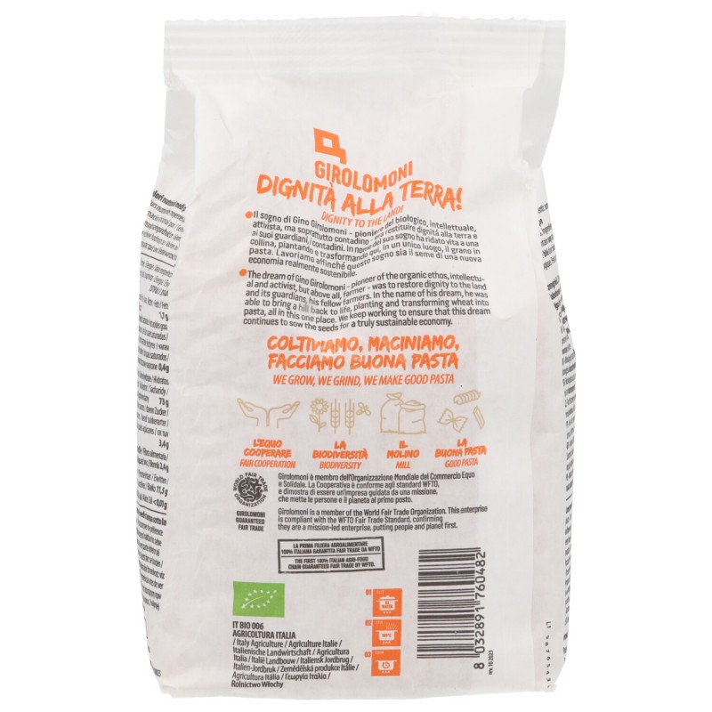 GOMITINI PASTINA GRANO DURO BIO 500G GIROLOMONI
