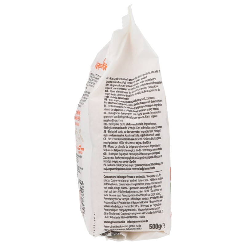 GOMITINI PASTINA GRANO DURO BIO 500G GIROLOMONI