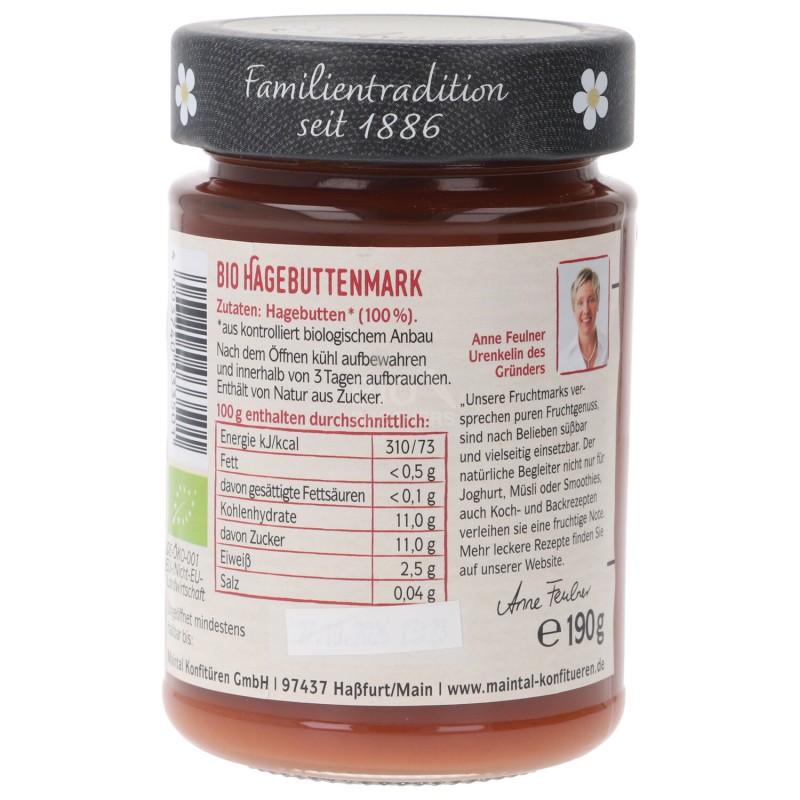 POLPA DI ROSA CANINA 100% BIO 190G MAINTAL