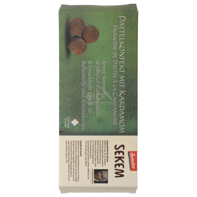 CONFETTI DATTERI & CARDAMOMO BIO 120G SEKEM