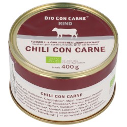CHILI CON CARNE IN LATTA 400G BIOCON