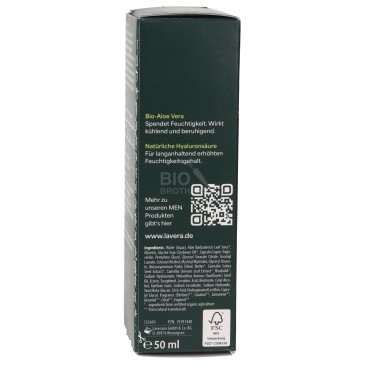 Crema Idratante Viso Uomo con Aloe Bio e Acido ialuronico naturale