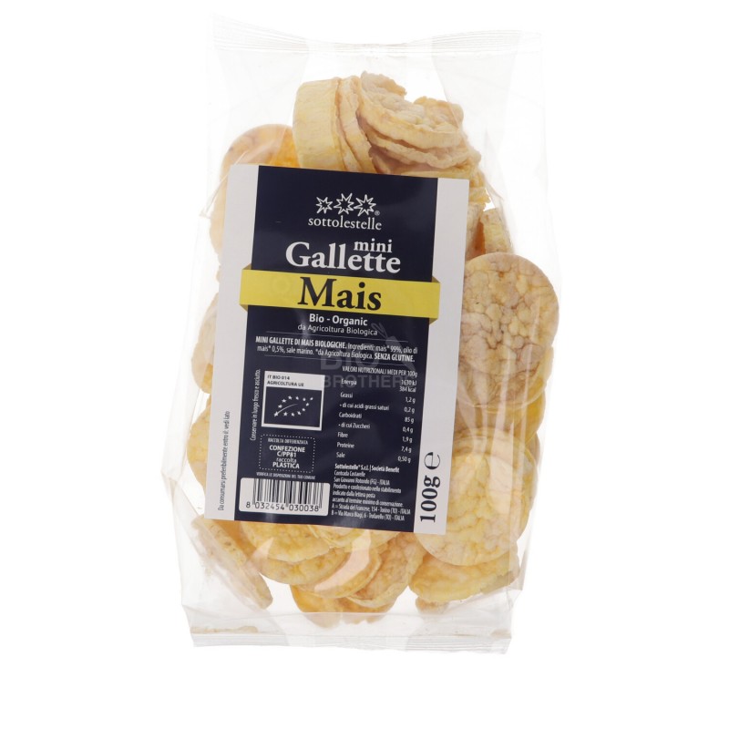 MINI GALLETTE MAIS BIO 100G SLS