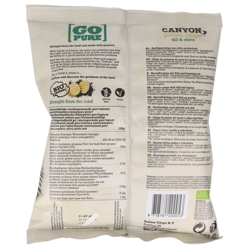 CANYON CHIPS ANETO ERB.CIPOLLINA BIO 125H GOPURE