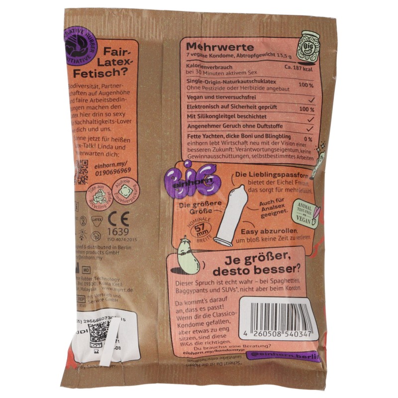 PRESERVATIVI BIG VEGAN CAUCIU' 7PZ