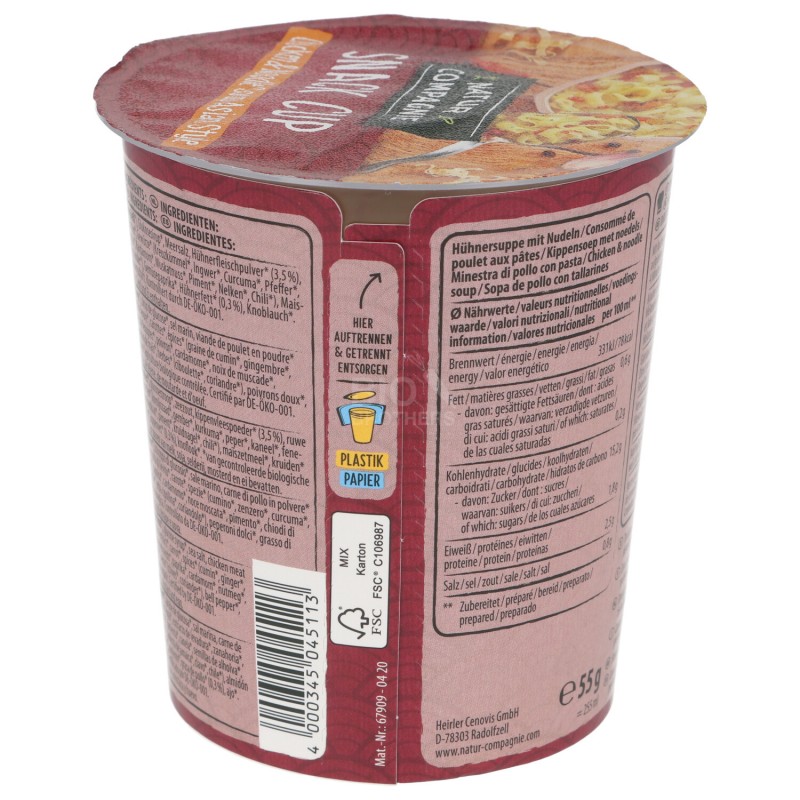 ZUPPA ASIA PASTA & POLLO ISTANT NATURC