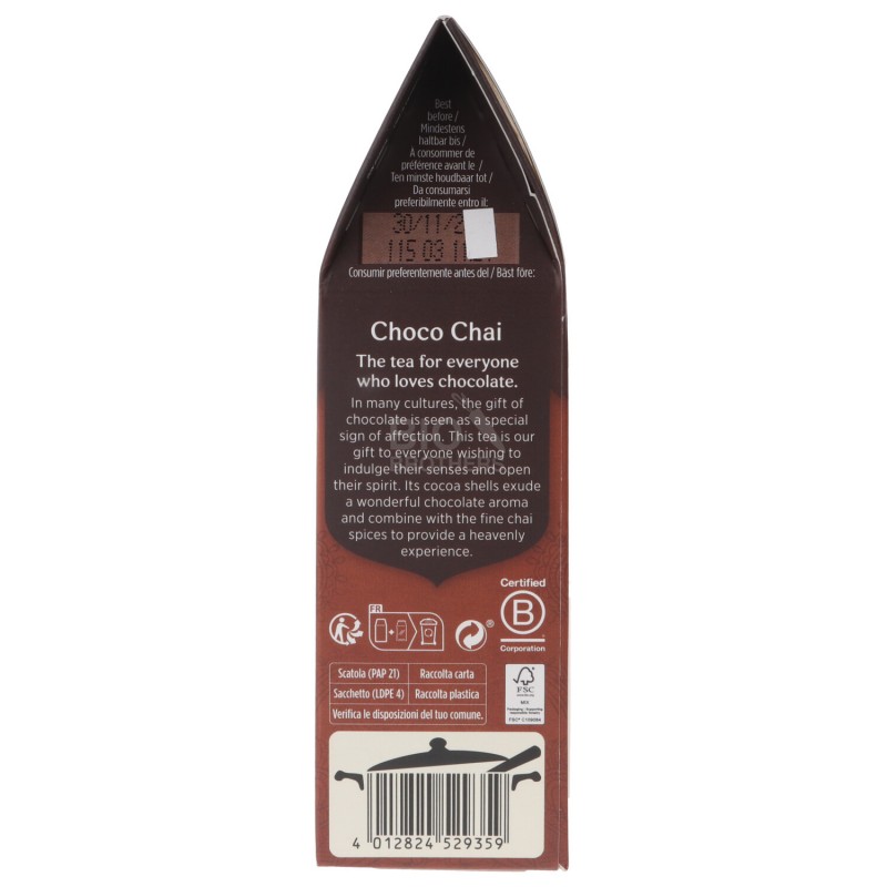 CHOCO CHAI BIO SACCHETTO 90G YOGI TEA
