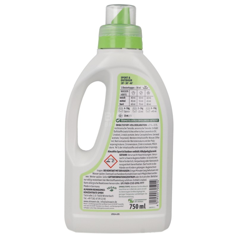 DET. BUCATO SPORT & OUTDOOR LIQUID. 750ML