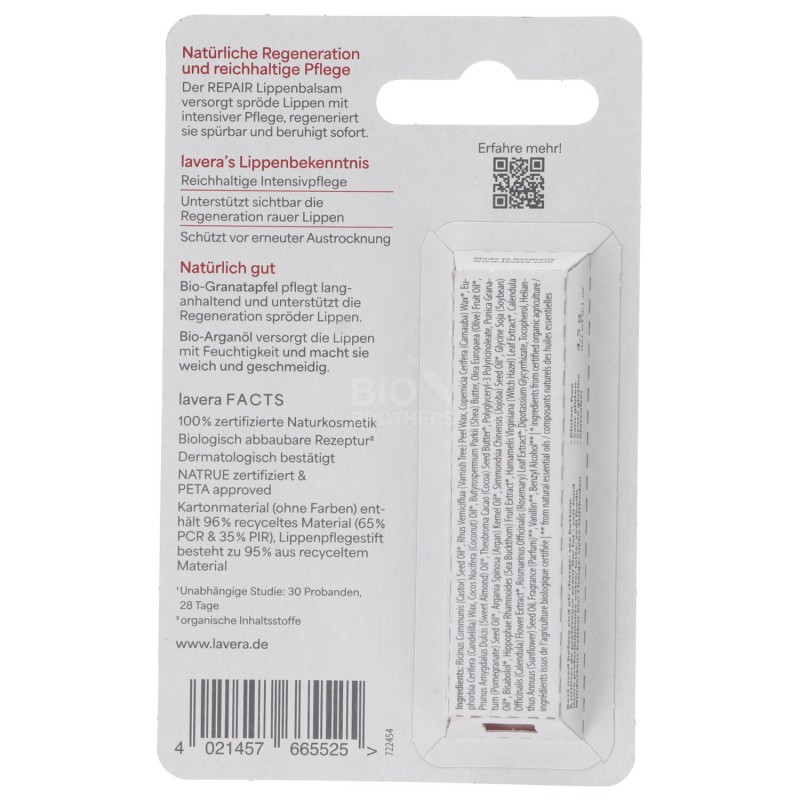 BALSAMO PER LE LABBRA PROTECT & REPAIR BIO VEGAN 4.5G LAVERA