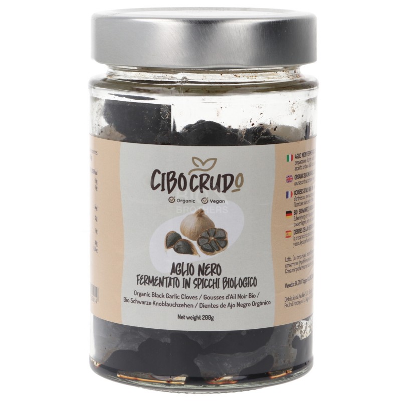 AGLIO NERO SPICCHI BIO VASO XL 200G CIBOCRUDO