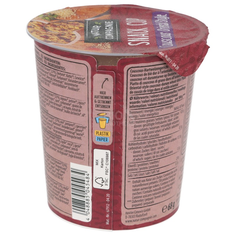 COUS COUS ORIENTALR 68GR NAT. COMP.