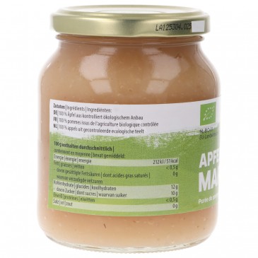 Purea di Mela Biologica non dolcificata in vaso piccolo