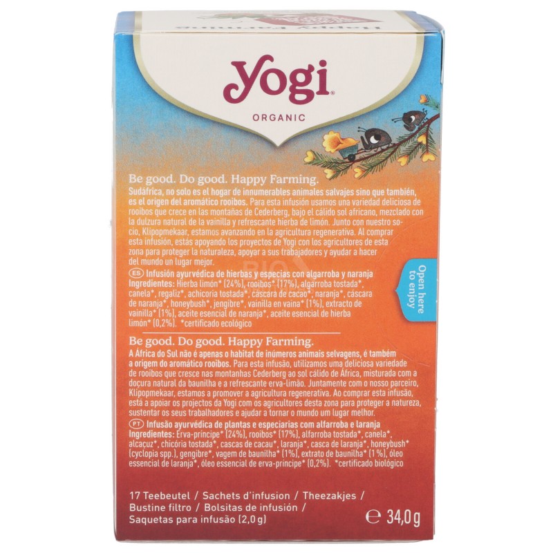 HAPPY FARMING INFUSO AYURVEDICO FILTRI BIOLOGICO 34G YOGI