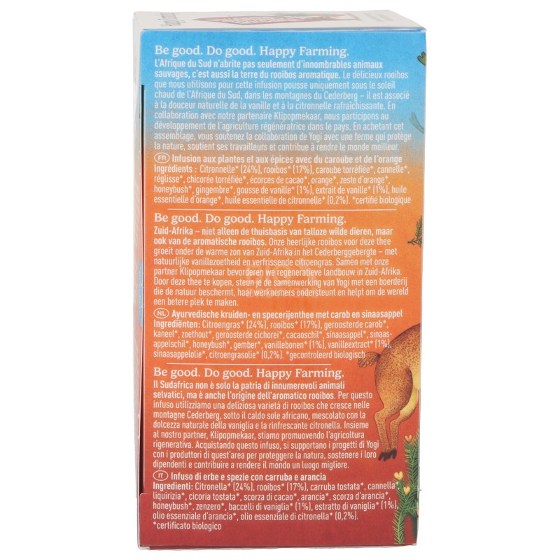 HAPPY FARMING INFUSO AYURVEDICO FILTRI BIOLOGICO 34G YOGI