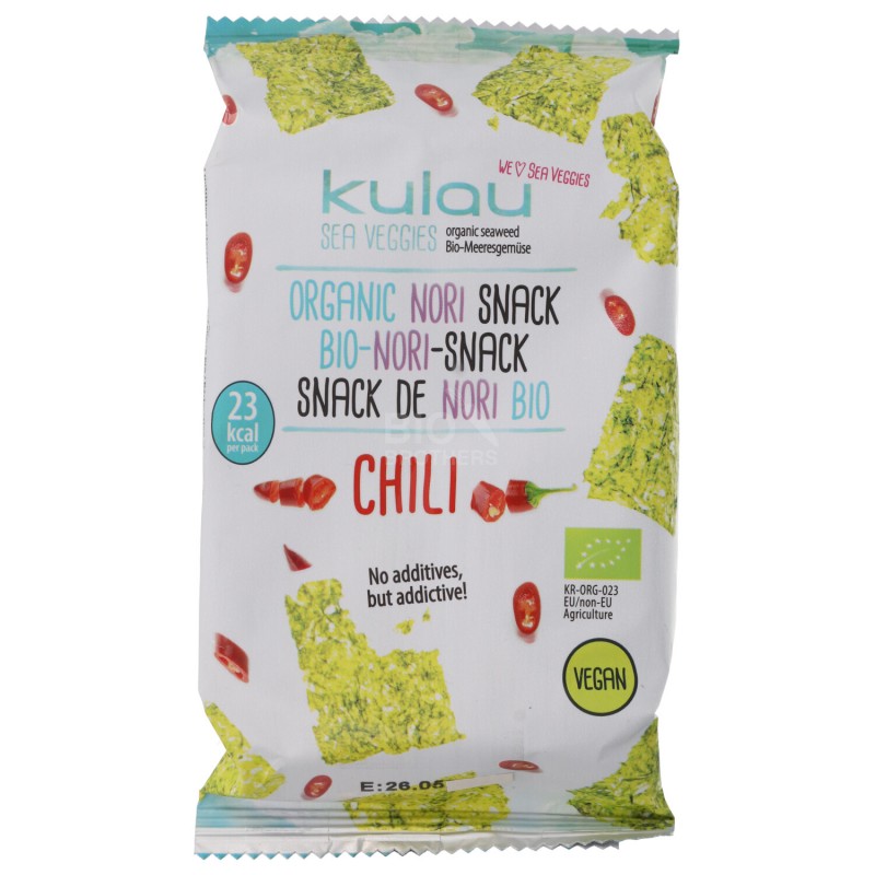 NORI SNACK CHILI BIO 4G KALU