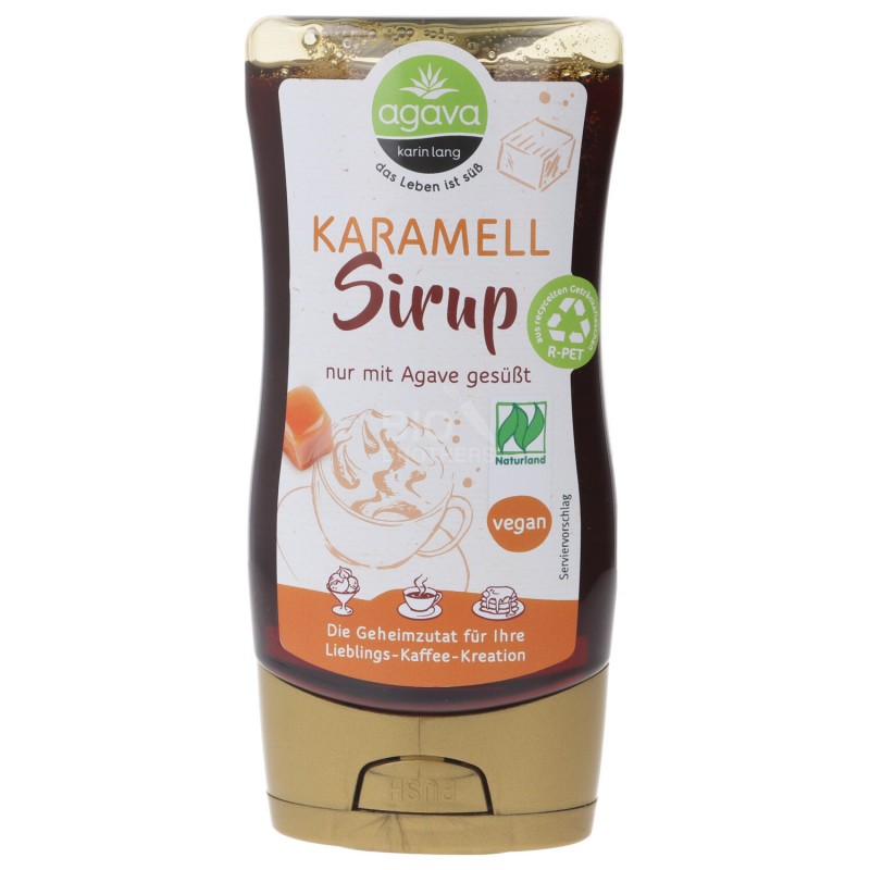 SCIROPPO CARAMELLO BIO SQUEEZE 350G AGAVA