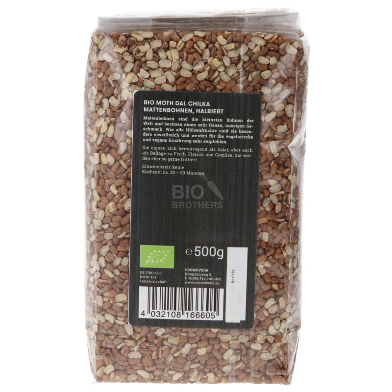 FAGIOLI MOTH SPEZZATI BIO 500G COSMO.