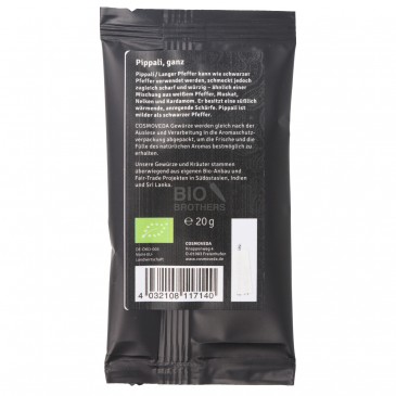 PIPPALI PEPE LUNGO INTERO BIO 20G COSMO.