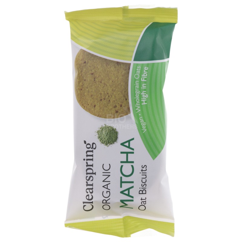 BISCOTTI MATCHA AVENA BIO 40G CLEARSPRING