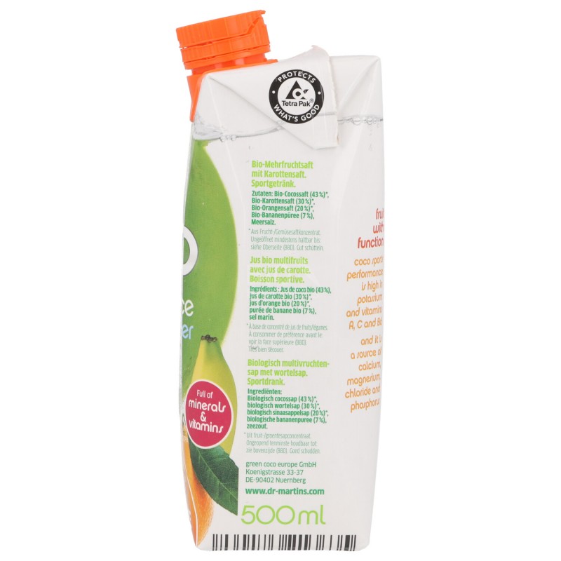 COCO SPORT PERFORMANCE BIO 500ML DR.MART.
